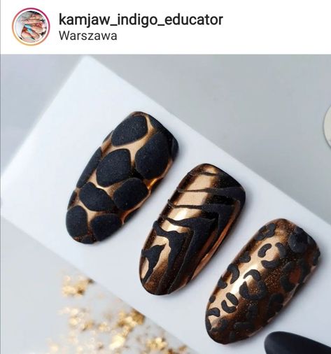 Leather Nails Design, Zebra Nails, Art Deco Nails, Wow Nails, Gel Nail Art Designs, Fall Gel Nails, Animal Nails, Animal Print Nails, Nail Art Designs Videos