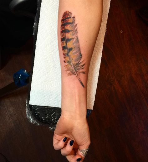 Delicate owl feather from yesterday! #art #tattoo