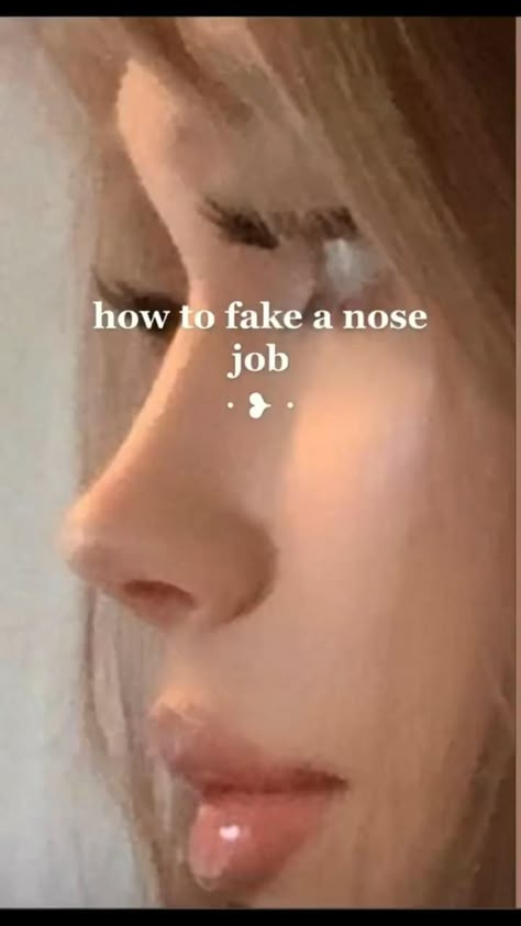 How To Do Makeup Aesthetic, Eyeliner Flick Tutorial, How To Make Your Nose Look Upturned, How To Get A Cute Button Nose, Makeup Tutorial To Look Prettier, Freckle Makeup Aesthetic, Haircuts That Are Easy To Maintain, How To Fake Nose Job, How To Get A More Upturned Nose