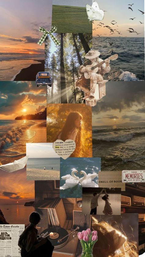 Feel the warm and coziness of the golden hour through your wallpaper Hours Wallpaper, Aesthetic Wallpaper Collage, Golden Hour Photos, Wallpaper Collage, Vintage Aesthetic, Golden Hour, Aesthetic Wallpaper, Aesthetic Wallpapers, Wallpapers