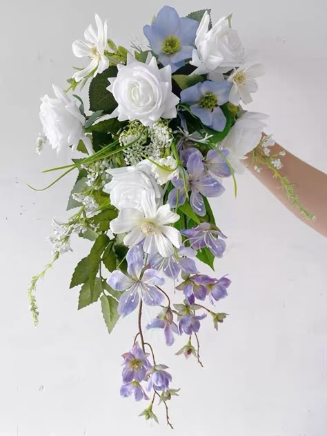 Wedding Bouquets Cottagecore, White Wisteria Wedding Bouquet, Fairy Wedding Bouquet, Fairytale Bouquet, Iris Wedding Bouquet, Wisteria Bouquet, Fairy Bouquet, Intimate Proposal, Iris Wedding