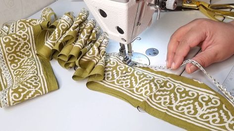 935K views · 36K reactions | Learn smart sewing hacks with Knotty Stitches/ make this beautiful Front Panel Kurti Design | Let's make this beautiful Front Panel Kurti Design with Samosa Triangles Lace / Learn Amazing Sewing Hacks with Knotty Stitches #sewing #crafts #design... | By Knotty Stitches | Facebook Panel Kurti Design, Stitches Sewing, Kurti Design, Samosa, Kurti Designs, Sewing Hacks, Triangles, Sewing Crafts, Let It Be