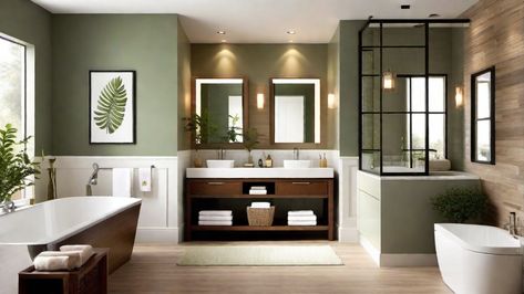 Earth Tone Bathroom Design Colors Earth Tone Bathroom, Vibrant Bathroom, Earthy Bathroom, Color Bathroom Design, Bathroom Color Palette, Cozy Bathroom, Bathroom Remodel Pictures, Serene Bathroom, Bathroom Floor Plans