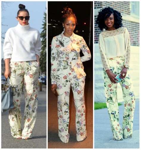 Floral Trousers Outfit, Wide Leg Pants Outfit Casual, Floral Wide Leg Pants, Wide Leg Pants Outfit, Style Rut, Floral Trousers, Leg Pants Outfit, Trouser Outfit, Pants Outfit Casual