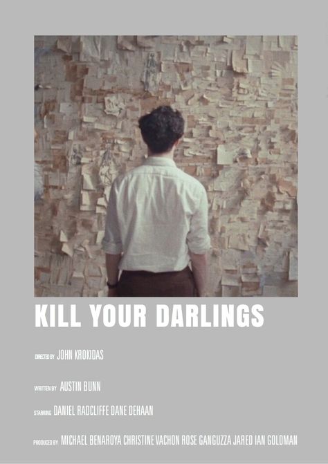 Kill Your Darlings Poster, Kill Your Darlings Aesthetic, Daniel Rad, Imprimibles Harry Potter, Kill Your Darlings, Dane Dehaan, Beat Generation, Film Posters Vintage, Movie Poster Wall