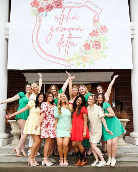 Go Greek! Alpha Gam sorority recruitment bid day!! Cute sorority theme inspo! Sorority Themes, Alpha Gam, Go Greek, The Dream Team, Sorority Recruitment, Bid Day, Dream Team, Sorority, The Dream