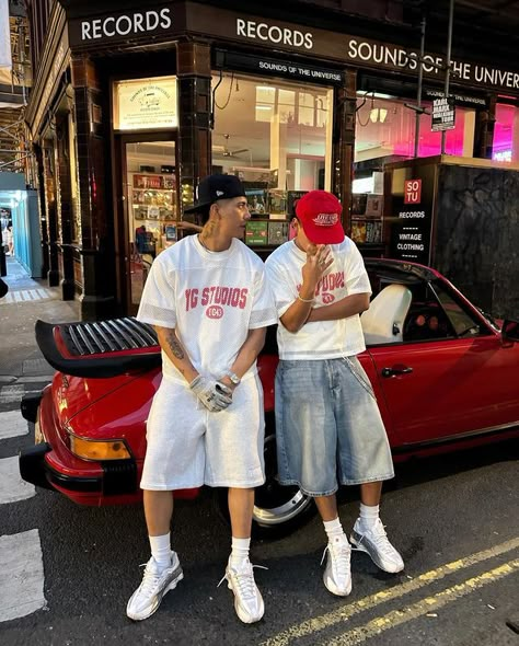 Summer Streetwear Outfits, Drippy Outfit, Fits Streetwear, Outfit Streetwear, Stylish Summer Outfits, Street Fashion Men Streetwear, Guys Clothing Styles, Nice Clothes, Outfits Spring