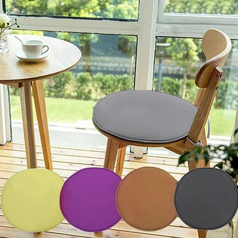 30x30cm Home Thickened Round Sponge Cushion Chair Strap Candy Color Fabric Sofa Rope Strap Soft