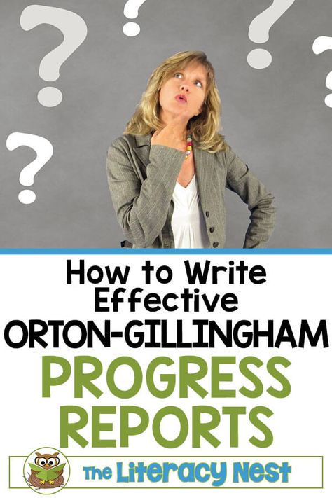 HOW TO WRITE EFFECTIVE ORTON-GILLINGHAM PROGRESS REPORTS | orton-gillingham assessments | Tips for Sharing Progress with Parents. Whether you are working in private practice as an Orton-Gillingham tutor or working with students in a classroom, click here for tips that can make this task a bit less overwhelming! The Literacy Nest #theliteracynest #ortongillingham #progressreports #ortongillinghamprogressreports Orton Gillingham Activities, Multisensory Phonics, Orton Gillingham Lessons, Multisensory Teaching, Wilson Reading, Dyslexic Students, High School Art Lesson Plans, Teaching Spelling, Tips For Writing