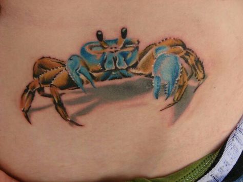 Crab Tattoo Ideas, Crab Images, Tropical Tattoos, Sea Tattoos, Crab Tattoo, Shell Tattoos, Army Tattoos, Sea Tattoo, Crab Shells