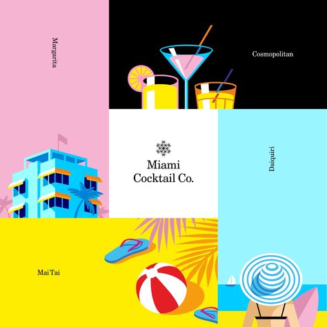 Miami Cocktail Co. on Packaging of the World - Creative Package Design Gallery Cocktail Packaging Design, Web Design Black, Web Design Websites, Online Web Design, Web Design Quotes, Webdesign Inspiration, Creative Web Design, Small Company, Design Websites