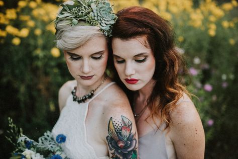 Trans Wedding, Alternative Wedding Inspiration, Queer Weddings, Bridal Theme, Amazing Wedding Photography, Lovely Photo, Rock N Roll Bride, Female Transformation, Unique Bride