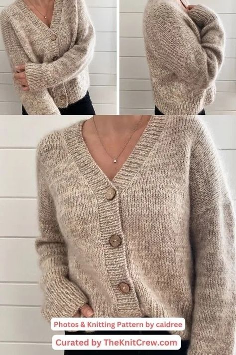 Free Plain Simple Knit Pattern For Ladies Cardigan, Knitted Cardigan Patterns For Women, Free Ladies Cardigan Knitting Patterns, Ladies Cardigan, Oversized Knit Cardigan Pattern, Womens Cardigan Knitting Patterns Free, Cable Knit Cardigan Pattern Free, Thick And Quick Knit Patterns, Knitted Sweater Designs For Women