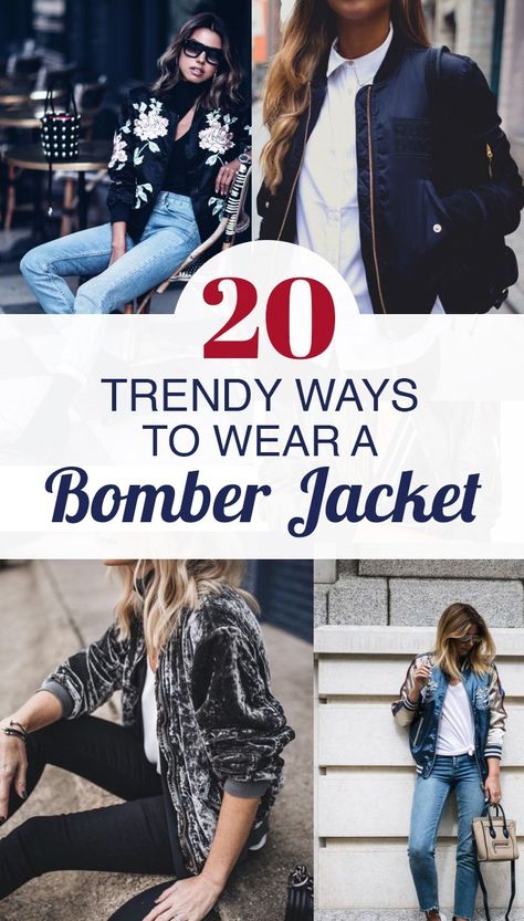 20 Trendy Ways To Wear A Bomber Jacket - Society19 Jacket Outfit Women, Top Cute, Jacket Design, No Matter What, Outfits Casuales, Jacket Outfits, Fall Fashion, So Cute, The Top