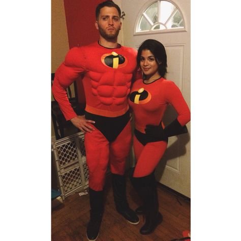 Parental units being awesome as Mr and Mrs Incredible ! Awesome couple costume. Our son was Dash but he had already fallen asleep. Incredible Couple Costume, Mr And Ms Incredible Costume, Incredibles Costume Couples, Incredibles Halloween Costume Couple, Mr And Mrs Incredible Costume, Mr And Mrs Incredible, Mr & Mrs Incredible Costume, Incredible Costume, Mrs Incredible