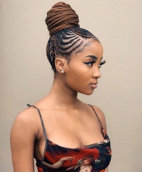 40 Seductive Ways to Wear Ghana Braids - Curly Craze Ghana Braids Hairstyles, Ghana Braids, African Hair Braiding Styles, Braided Bun Hairstyles, Braided Cornrow Hairstyles, Braids Hairstyles Pictures, Short Braids, Fulani Braids, Natural Hair Braids