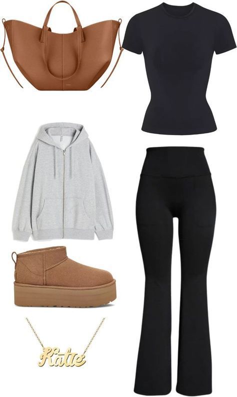 Lazy Uni Outfits, Basic Outfits For Winter, Winter Outfits Layout, Hang Out With Friends Outfit, Outfits For Hanging Out With Friends, Cold Comfy Outfit, Leggings Fall Outfit, Uk Outfits, School Leggings