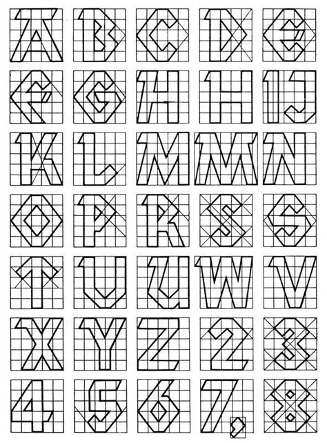 Blackwork Cross Stitch, Graph Paper Designs, Graph Paper Drawings, Blackwork Patterns, Cross Stitch Fonts, Alfabet Letters, Geometric Pattern Art, Geometric Design Art, Cross Stitch Letters