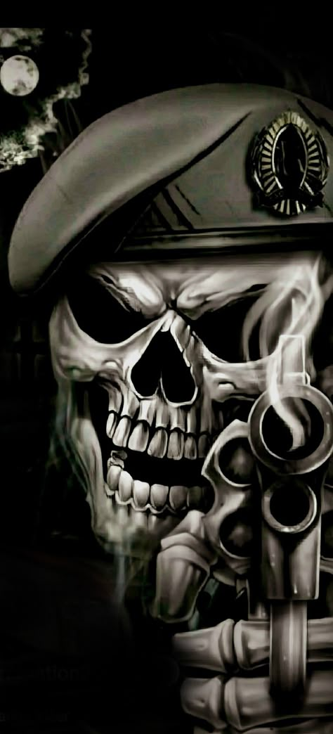 Zombie Art Wallpaper, Black Commando Wallpaper, Geometric Wallpaper Hd, Skull Artwork Illustrations, Punisher Artwork, Reaper Drawing, Punisher Art, Cool Skull Drawings, Black Skulls Wallpaper