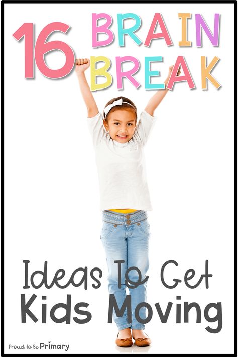 Try these fun brain break ideas to help active kids stay focused and learn at their best like yoga, Go Noodle, and printable cards. Brain break activities are great for incorporating movement into your day in and out of the elementary classroom. #classroommanagement #teachingtips #brainbreaks Brain Break Ideas, Brain Breaks Elementary, Go Noodle, Brain Break Activities, Time Management Activities, Yoga Go, Glenn Doman, Learning Preschool, Break Ideas