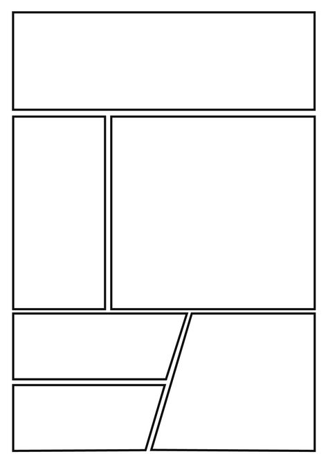 Manga Blank Page, Comic Book Outline, Comic Book Cover Template, Comic Page Template, Comic Book Layout Templates, Manga Panel Template, Comic Template Layout, Manga Panel Layout, Blank Manga Panels