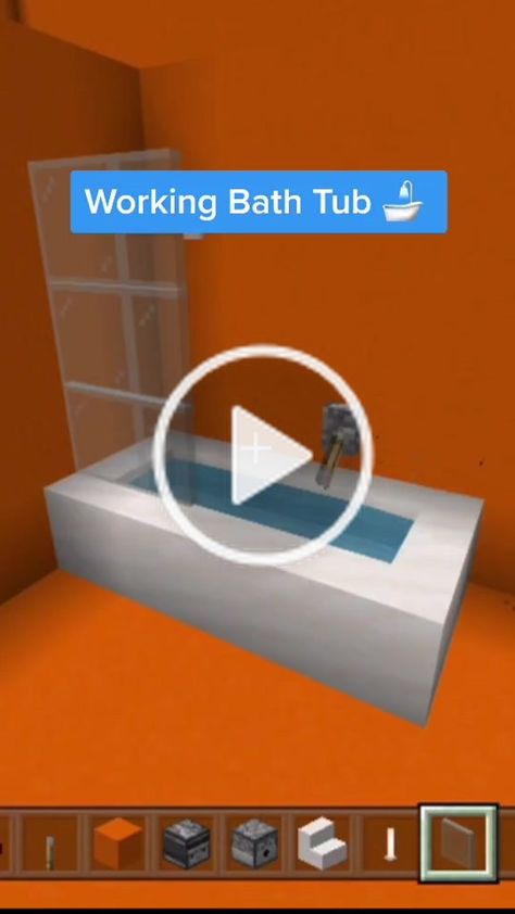 Tides (@justtides) has created a short video on TikTok with music I WANNA SEE SOME ASS (feat. jetsonmade). | How to make working bath tub in #minecraft #minecraftbuilding #minecrafthacks #fyp #fypシ #viral #blowthisup #famous #gamer #VideoSnapChallenge | Working Bath Tub 🛁 Minecraft Working Bathtub, Minecraft Working Shower Tutorial, Minecraft Bath Tub, Bathtub Minecraft, Minecraft Bathtub, Minecraft Sink, Walk In Bath, Minecraft Videos, Video Game Rooms