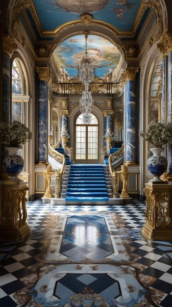 Premium Photo | Palace of Versailles Palace Pictures, Palace Ballroom, Crystal Jewelry Box, Palace Interior, Castles Interior, Palace Of Versailles, Fantasy Castle, Dream Room Inspiration, Traditional Interior