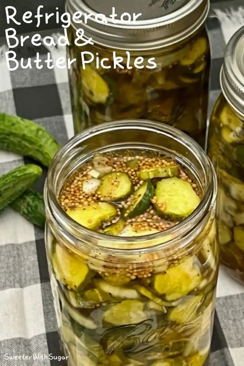 Bread N Butter Pickles, Refrigerator Squash Pickles, Sweet Bread And Butter Pickles, Easy Refrigerator Bread And Butter Pickles, Refrigerated Bread And Butter Pickles, Refrigerator Sweet Pickles Recipe, Bread And Butter Pickle Recipes, Cucumber Refrigerator Pickles, Refridge Pickles Bread And Butter