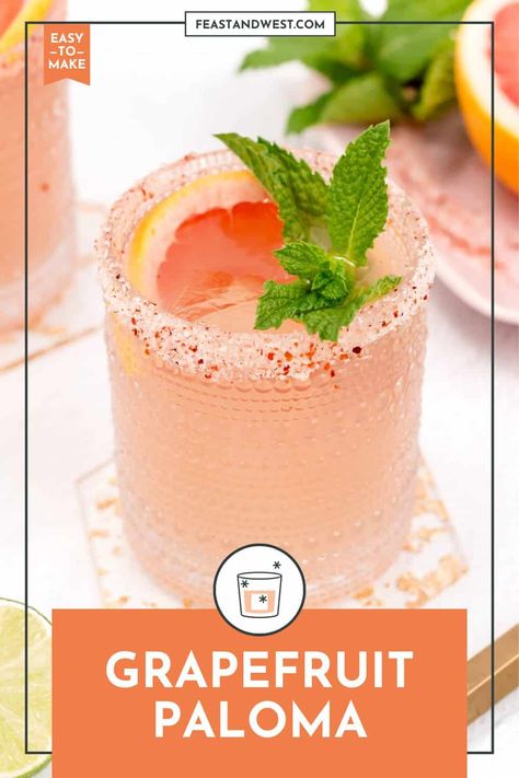 The Paloma cocktail is a gorgeous, pink sweet-tart beverage. Tequila and grapefruit soda star in this refreshing drink, a favorite in Mexico. Drinks Made With Tequila, Tequila Recipe, Grapefruit Cocktail, Paloma Cocktail, Most Popular Cocktails, Grapefruit Soda, Pinkish Orange, Refreshing Drinks Recipes, Sour Cocktail