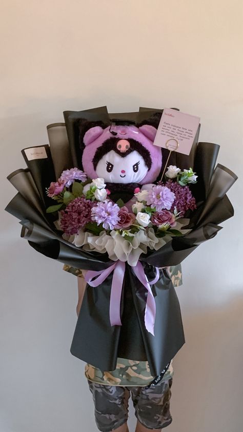 Kuromi Flower Bouquet, Plushy Bouquet, Kuromi Bouquet, Cosmo Flower, Flowers Bouquet, Bouquets, Flowers, Quick Saves