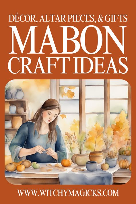 Get creative this Mabon with DIY craft ideas that honor the harvest season! From autumn-themed d�écor and altar pieces to handmade gifts, discover ways to celebrate the equinox with magical crafts that bring warmth and balance into your space. Perfect for witches who love hands-on magic.

#MabonCrafts #HarvestDecor #WitchyCrafts #AutumnEquinox #MabonAltar #PaganCrafts #DIYMagic #Mabon #Sabbats #Esbats #CraftIdeas #WitchyMagicks Mabon Crafts Diy, Mabon Crafts, Samhain Aesthetic, Wicca Sabbats, Wiccan Calendar, Mabon Altar, Samhain Traditions, Altar Pieces, Magical Crafts