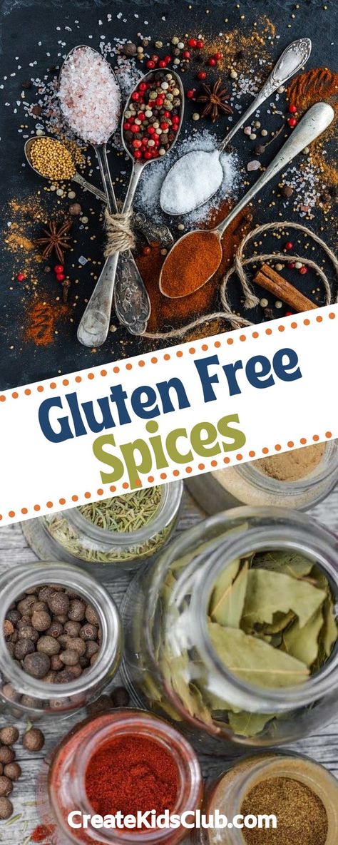 Confused about Gluten-free spices? If you’re new to the gluten-free lifestyle, figuring out which spices and seasonings are safe gets overwhelming. Here you’ll find information on what ingredients to look for, suggestions on safe brands, and where to find them. Before you know it, you’ll be on your way stocking your pantry with the stables and creating your own seasoning blends! Gluten Free Spices, Healthy Budget, Seasoning Blends, The Stables, Easy Meal Plans, Cooking 101, Cooking Basics, Spices And Seasonings, Seasoning Blend