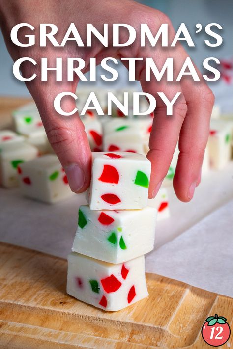 Grandma’s Christmas Candy | 12 Tomatoes Grandmas Christmas Candy 12 Tomatoes, Grandma's Christmas Candy, Dots Candy Recipe, Grandma’s Christmas Candy, Christmas Recipes Candy, Grandmas Christmas Candy, Christmas Nuggets Candy, Italian Nougat Candy, Traditional Christmas Treats