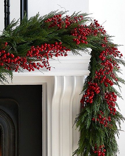 Cypress Garland, Green Holiday Decor, Christmas Dinner Decorations, Christmas Garland Mantle, Team Green, Christmas Dreaming, Holiday Mantel, Taper Holders, Team Red