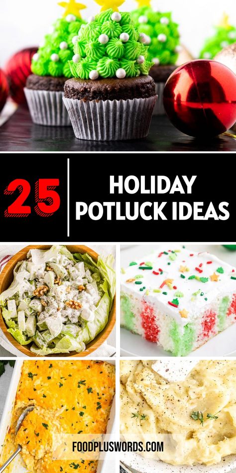 Looking for some tasty dishes to bring to your next holiday potluck? Check out these delicious ideas that are perfect for sharing with friends and family. From appetizers to desserts, there's something here for everyone to enjoy. Whether you need a dish for Christmas or a December gathering, these recipes will make your potluck a hit. 
| Christmas Potluck Recipes | Easy Christmas Potluck Ideas | holiday potluck food ideas | Easy Christmas Potluck Ideas, Christmas Potluck Recipes, Potluck Recipes Easy, Holiday Potluck Ideas, Christmas Potluck Ideas, Potluck Food Ideas, Easy Potluck Recipes, Holiday Potluck, Potluck Food