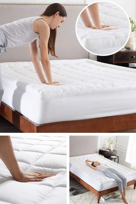 Bedsure Pillow Top Mattress Topper Full Size 2 Inch Quilted Homeless Shelter Ideas, Diy Mattress, Shelter Ideas, Mattress Buying, Homeless Shelter, Mattress Bedroom, Pillow Top Mattress, Hybrid Mattress, Mattress Pads