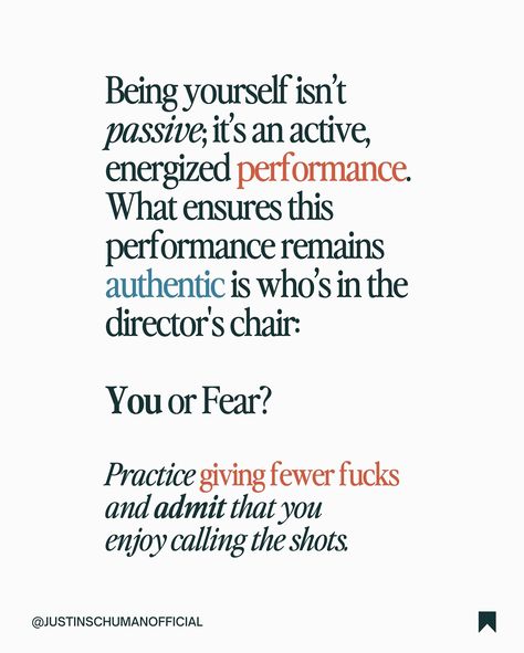 [save this] authenticity and being yourself aren’t just high-level concepts. they can be dissected and broken down into tactical, practical steps and skills. That’s one of the foundational beliefs I teach and build into everything I create. Example: my new course on conquering your fear of being seen & perceived. I’m happy to DM you info on it! Plus, a special lil’ treat just because I luv u Drop ‘f*ck fear’ in the comments, and I’ll shoot you a message. 😘 #selfhealingjourney #selfhea... Fear Of Being Perceived, Fear Based Thinking, What Is Your Deepest Fear, Whats Your Biggest Fear, Our Biggest Fear Quote, Storytelling Quotes, Our Deepest Fear Is Not That We Are Inadequate, I Luv U, Self Healing