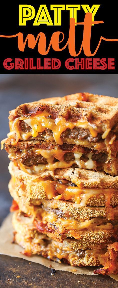 Classic American Diner, Waffle Iron Recipes, Waffle Maker Recipes, Foods With Iron, Grilled Cheese Sandwiches, Patty Melt, Diner Recipes, Waffles Maker, American Diner