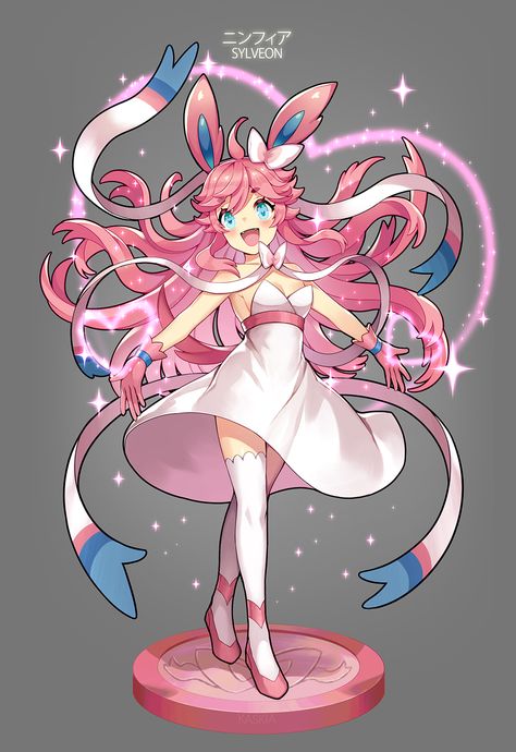 Sylveon Human, Sylveon Cosplay, Evolution Art, Pokemon Human Form, Gijinka Pokemon, Pokemon Adventures Manga, Pokemon Breeds, Spiderman Art Sketch, Pokemon People