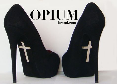 Wicca Fashion, Goth Heels, Cross Heels, Goth Wardrobe, Witchy Women, Corporate Goth, Goth Shoes, Goth Glam, Gothic Shoes