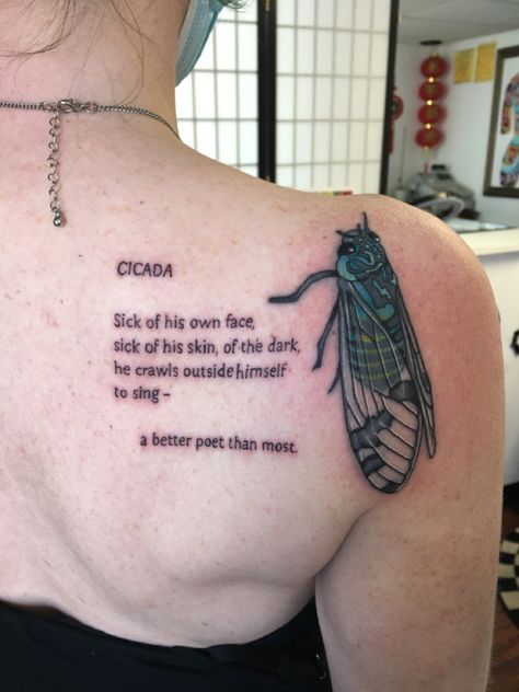 Ghost Cicada Tattoo, Cicada Back Tattoo, Cicada Tattoo Meaning, Cicada Drawing Tattoo, Cicada Quotes, Cicada Meaning, Crywank Tattoo, Tattoos That Age Well, Cicada Wing Tattoo