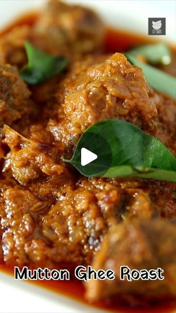 Get Curried on Instagram: "Learn how to make Mutton Ghee Roast Recipe exclusively on Get Curried by Chef Smita Deo.

Make this Dry Mutton Roast recipe in Mangalorean Style and share your experience with us in the comments below.

Ingredients:
4 tbsp ghee
5  Finely Chopped Onions 
1 tsp Ginger paste
1 tsp garlic paste
1/2 tsp turmeric powder
1 tsp Chili powder
5 tbsp coconut paste
Salt to taste
1/2 cup Mutton stock

Ingredients for Marination:
1/2 kg Mutton
1/2 cup yogurt
1 1/2 tsp garam masala powder
1/4 tsp turmeric powder
1 tbsp Chili powder
1 tsp garlic paste
1 tsp ginger paste

Method of preparation:
In a wok add ghee, and onions and saute them until the onions turn golden brown.
On the other hand, start marinating the mutton.
Boil the mutton with some ginger, garlic, and salt.
Add yog Mutton Ghee Roast, Dry Mutton Recipes, Mutton Masala Recipe, Ghee Roast, Garam Masala Powder, Mutton Curry, Ginger Paste, Tenderloin Recipes, Roast Recipe