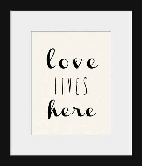 Love Lives Here, Cosy House, 8x10 Prints, Gallery Wall Living Room, White Love, Etsy Prints, Black And White Love, Decor Prints, Clever Quotes