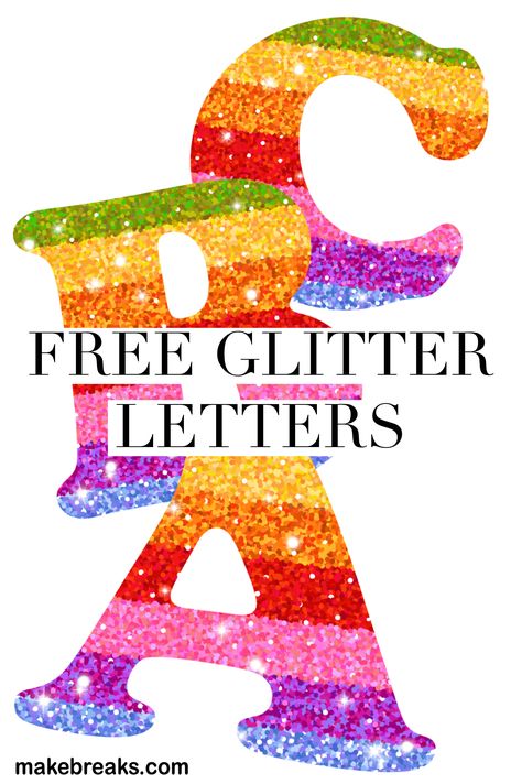 Free printable glitter letters :) for craft and classroom use.  #freeprintable #freeletters #alphabet Printable Alphabet Letters Aesthetic, Letters To Print, Alphabet Templates Printable Free, Letters Printable, Free Printable Alphabet Letters Templates, Colorful Alphabet Letters Free Printable, Printable Letters For Bulletin Boards Free, Bulletin Board Letters Free Printables, Abc Banner Printable Free