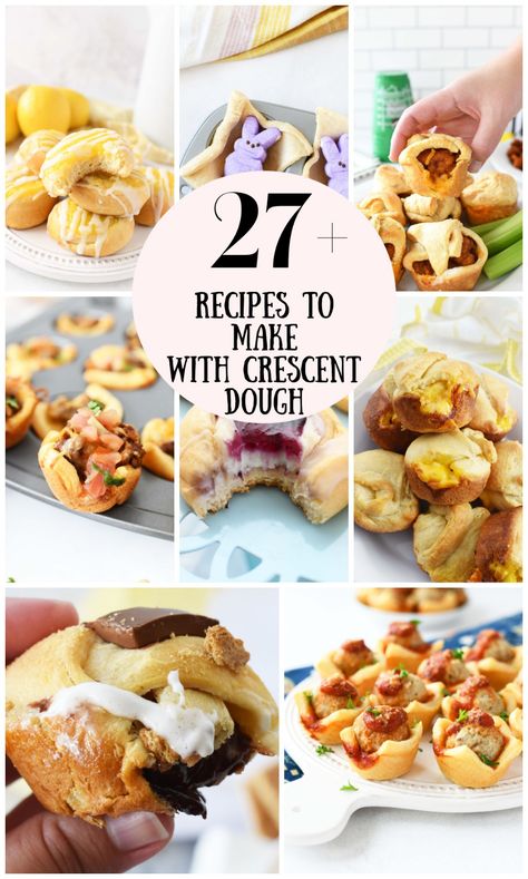 If you're wondering what to do with Crescent Roll Dough? You've come to the right place. Find snacks, meals, & desserts all made with crescent dough. Pillsbury Dough Sheet Recipes Breakfast, Ways To Use Crescent Rolls, Sheet Dough Recipes, Dough Sheet Recipes Pillsbury, Pillsbury Dough Sheet Recipes, Pillsbury Crescent Dough Sheet Recipes, Crescent Roll Sheet Recipes, Crescent Rollups, Dough Sheet Recipes