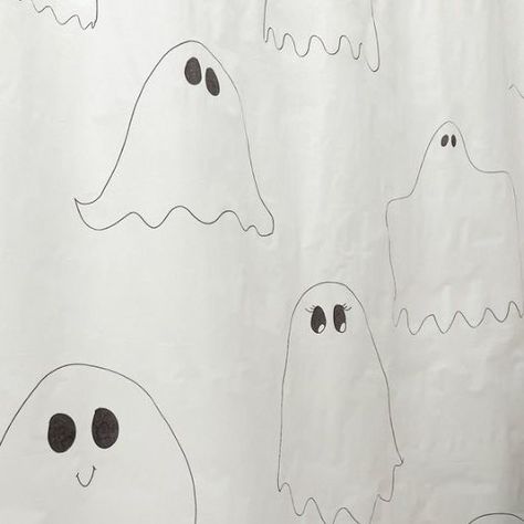 Luci Cisneros on Instagram: "DIY Ghost Shower Curtain 👻 Easy Halloween craft that you and your kids will love and you don’t have to worry about items being out of stock 😉 #easyhalloweendecor #diyghost #diyhalloween" Easy Halloween Craft, Diy Ghost, Ghost Diy, Easy Halloween Decorations, Easy Halloween Crafts, Halloween Craft, Instagram Diy, Easy Halloween, Halloween Diy