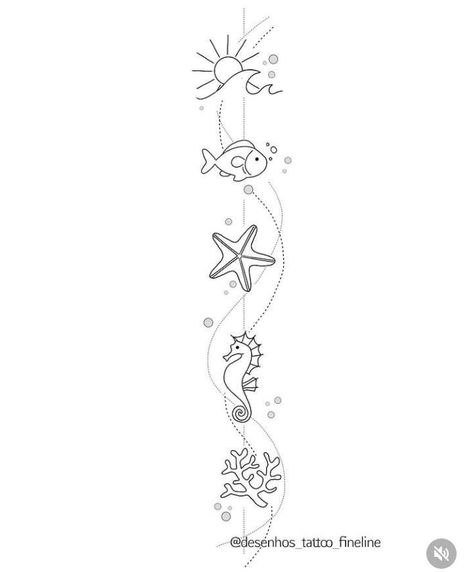 Small Beach Tattoos, Tattoos 2024, Starfish Tattoo, Cupid Tattoo, Mermaid Tattoo Designs, Optical Illusion Tattoos, Illusion Tattoos, Behind Ear Tattoos, Snow Flake Tattoo