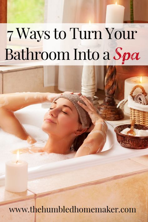 Turn Your Bathroom Into A Spa, How To Have A Relaxing Bath, How To Make Your Bathroom A Spa, Bath Ideas Relaxing Diy Spa, Retreat Aesthetic, Bathroom Into A Spa, Homemade Face Pack, Create Habits, Bath Aesthetic