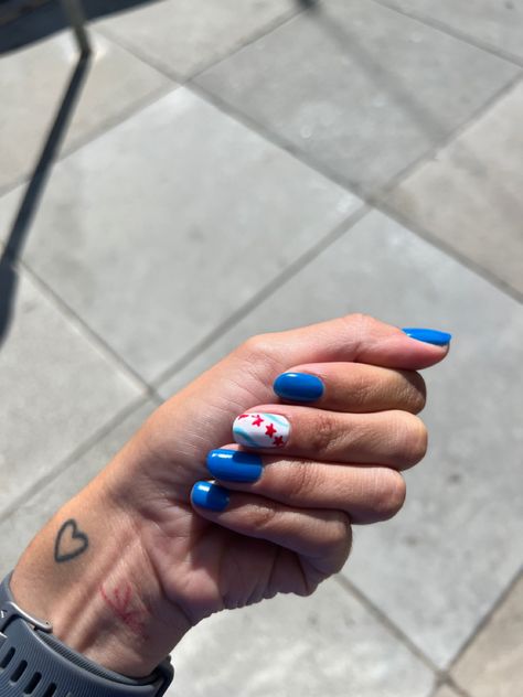 Chicago Marathon Nails, Running Nails, Sports Themed Nails, Marathon Nails, Chicago Nails, Nail Designs Cute, Sports Nails, Running Aesthetic, Nyc Nails