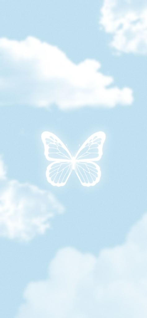 🦋 #phonewallpaper #cutephonewallpaper #aestheticwallpaper #aesthetic #gradient #pastel #pastelwallpaper #wallpaper #butterfly Light Blue Butterfly Wallpaper, Light Blue Butterfly Aesthetic, Butterfly Gradient Wallpaper, Pastel Butterfly Aesthetic, Phone Wallpaper Blue, Depth Wallpaper, Light Blue Butterfly, Aesthetic Gradient, Gradient Pastel